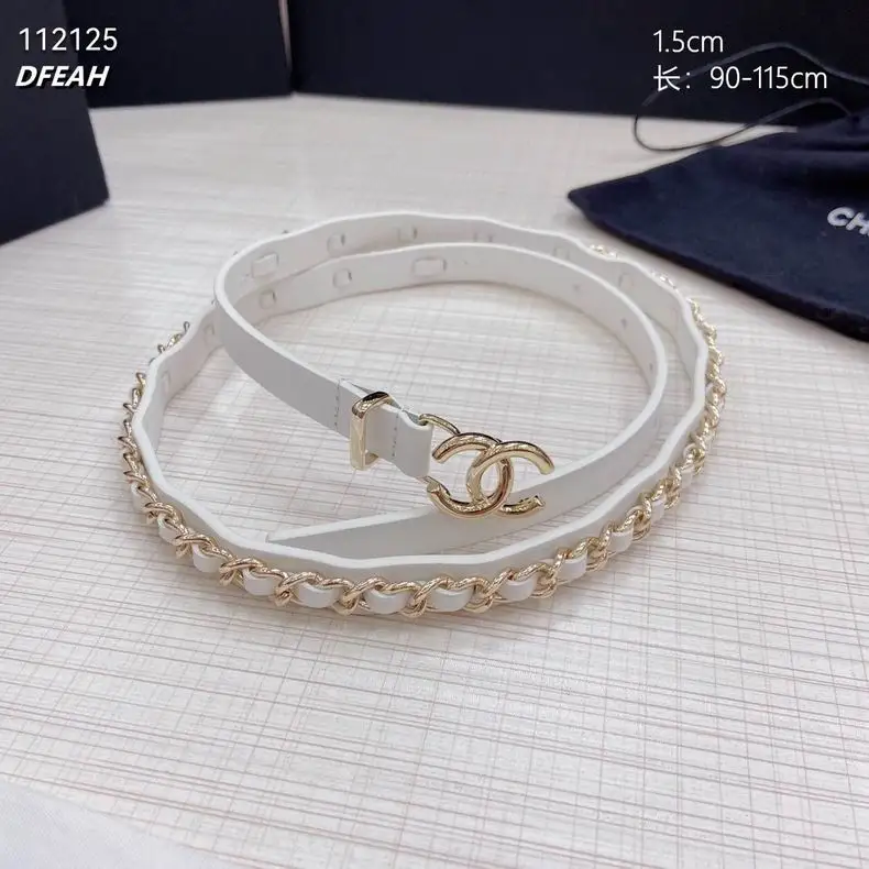Chanel belt 15mmX90-115cm 8L (6)